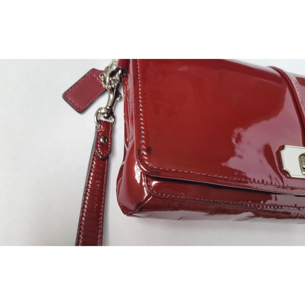 COACH 46261 Chelsea Patent Leather Large Clutch Wallet Wristlet Purse - Picture 14 of 16